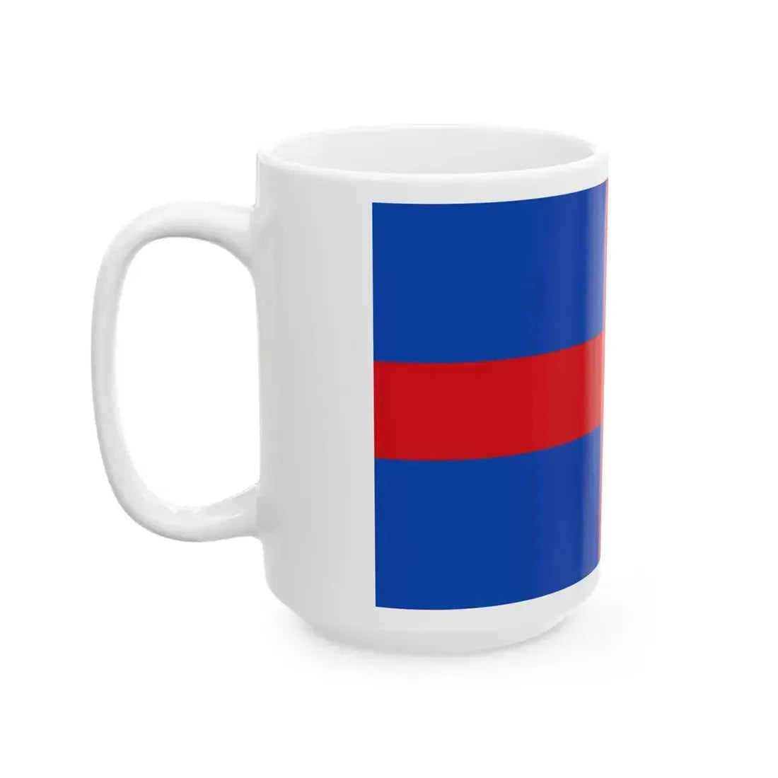 Flag of Oldenburg St. George Cross (Germany) White Coffee Mug - Go Mug Yourself