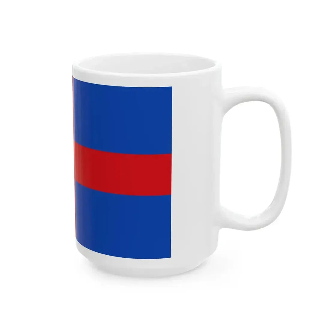 Flag of Oldenburg St. George Cross (Germany) White Coffee Mug - Go Mug Yourself