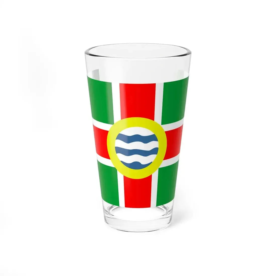 Flag of Oldham County Kentucky (United States) Pint Glass 16oz 16oz - Go Mug Yourself