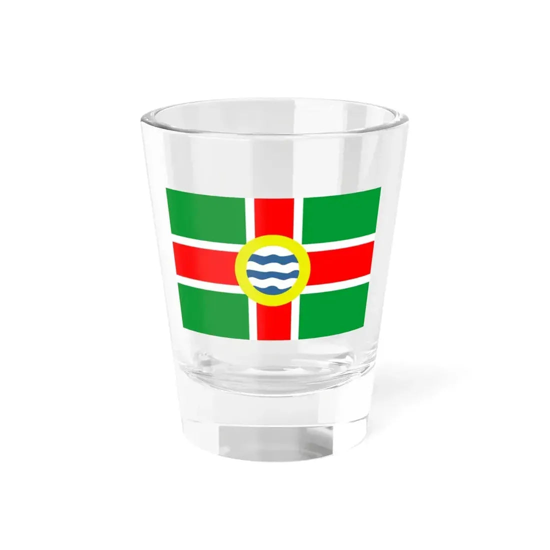 Flag of Oldham County Kentucky (United States) Shot Glass 1.5oz 1.5oz - Go Mug Yourself