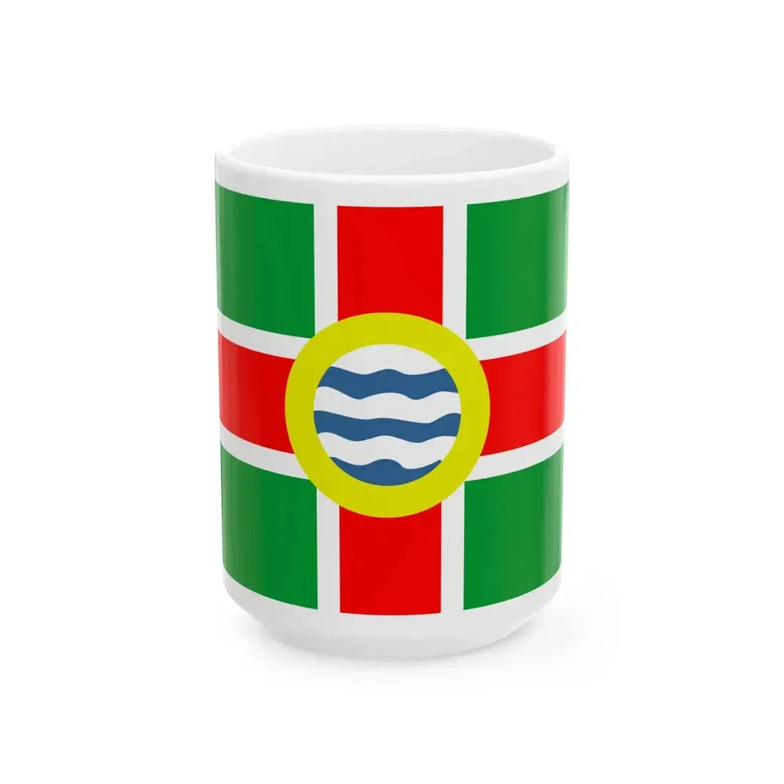 Flag of Oldham County Kentucky (United States) White Coffee Mug 15oz - Go Mug Yourself