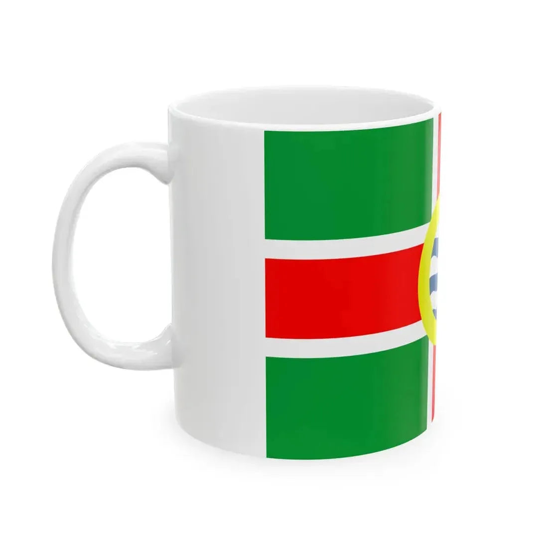 Flag of Oldham County Kentucky (United States) White Coffee Mug - Go Mug Yourself