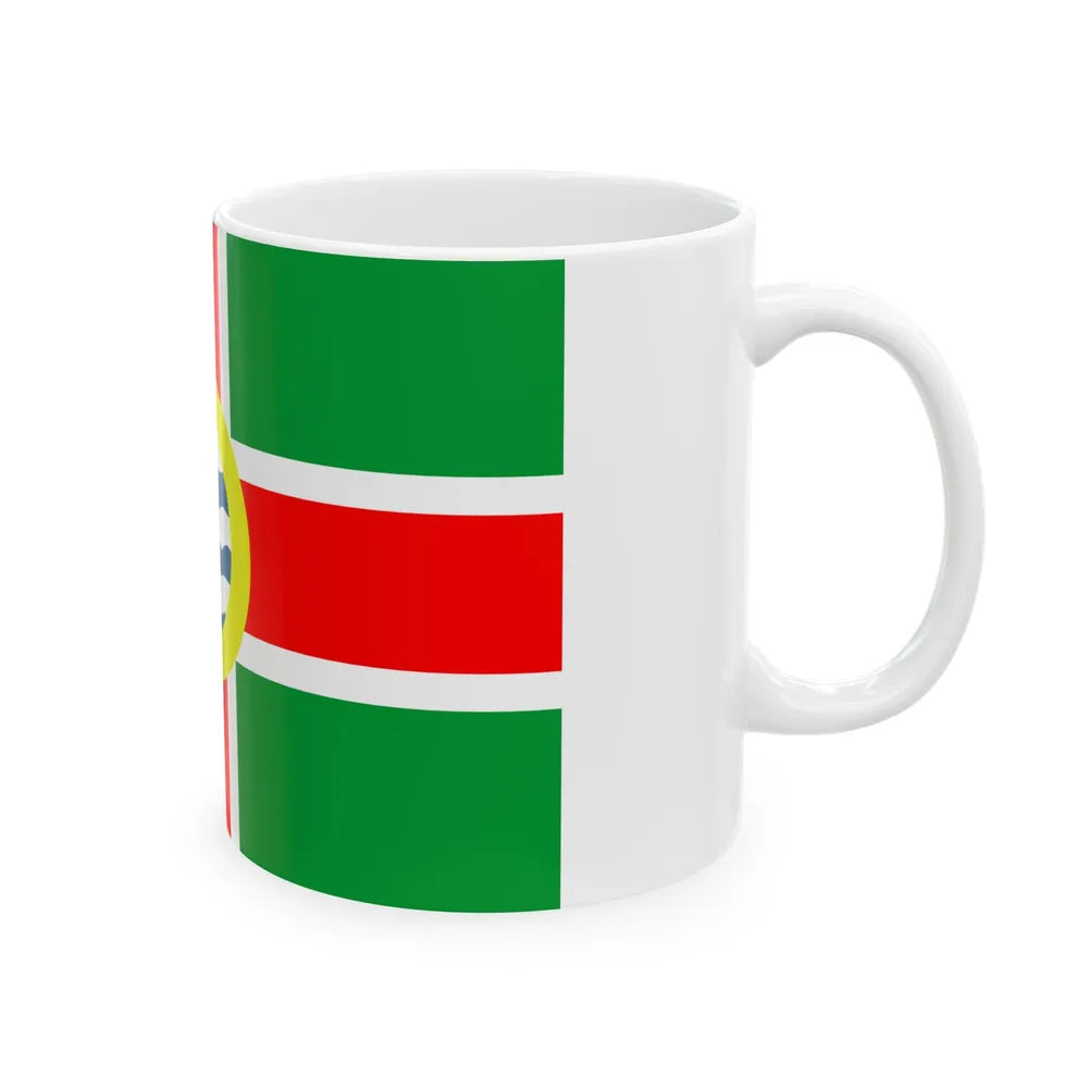Flag of Oldham County Kentucky (United States) White Coffee Mug - Go Mug Yourself