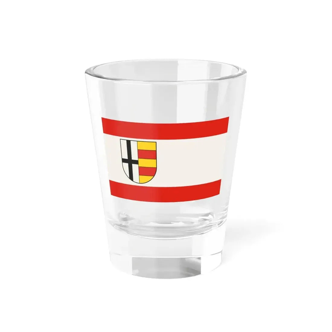 Flag of Olpe Germany - Shot Glass 1.5oz 1.5oz - Go Mug Yourself