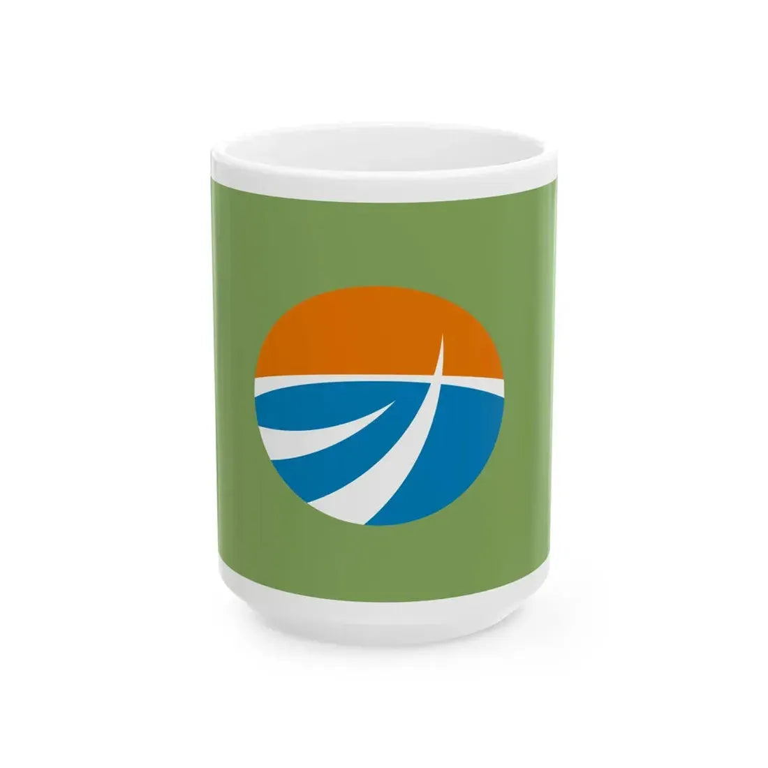 Flag of Omaezaki Shizuoka (Japan) White Coffee Mug 15oz - Go Mug Yourself