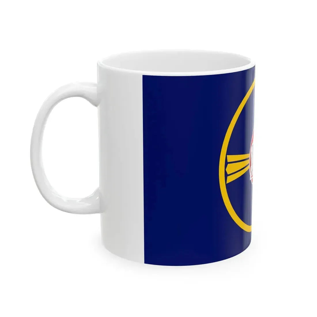 Flag of Omaha Nebraska (United States) White Coffee Mug - Go Mug Yourself