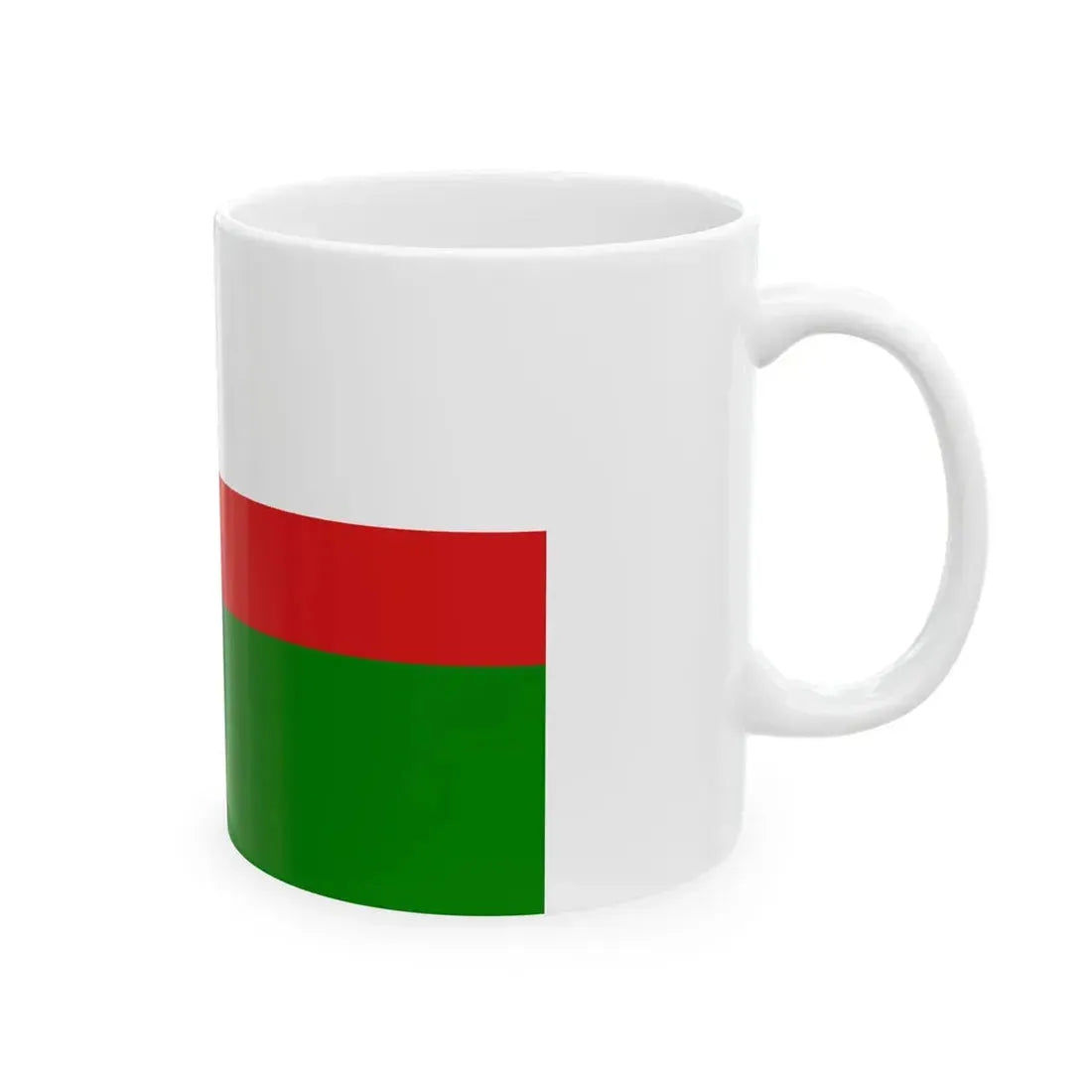 Flag of Oman 1970-1995 (Oman) White Coffee Mug - Go Mug Yourself
