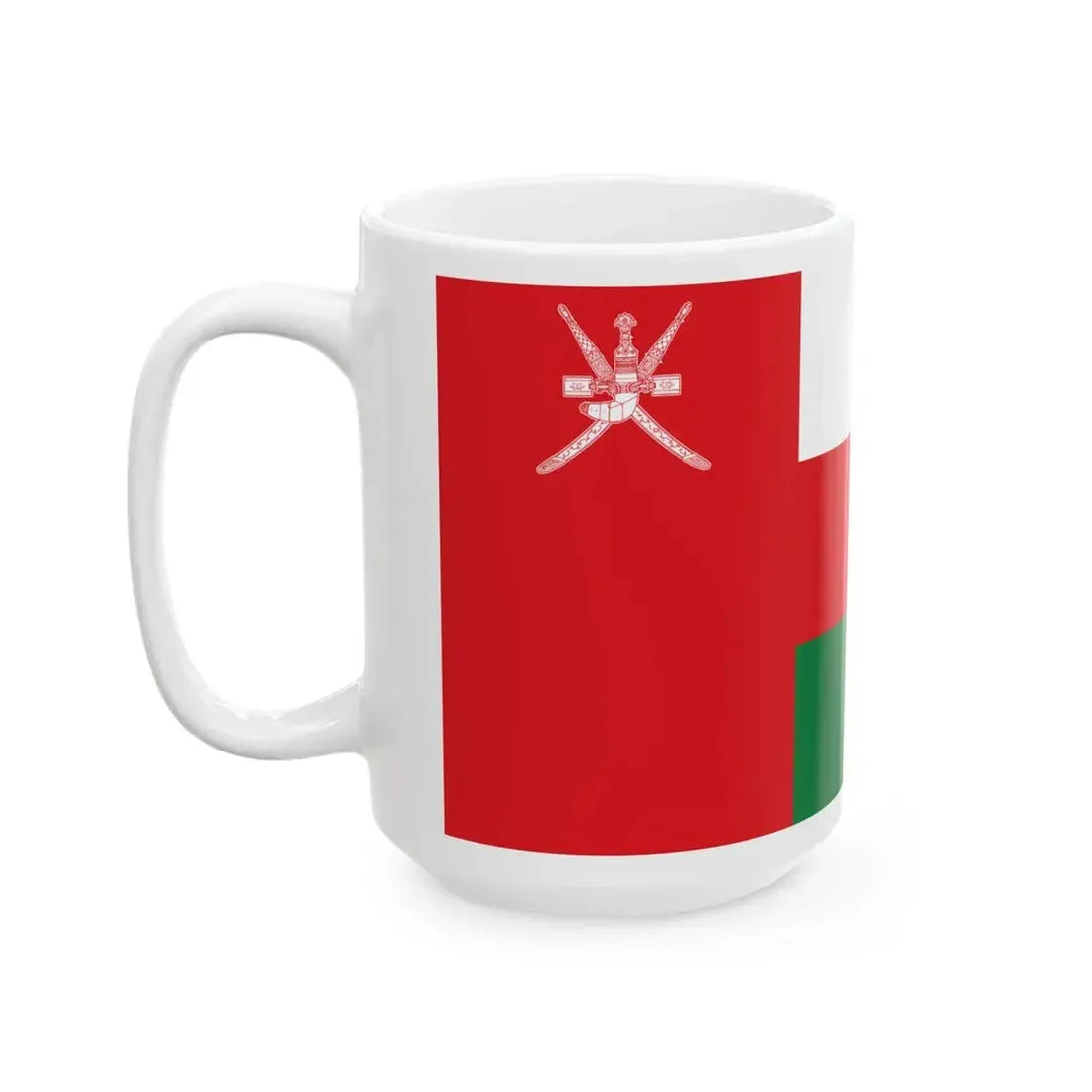 Flag of Oman 2-1 (Oman) White Coffee Mug - Go Mug Yourself