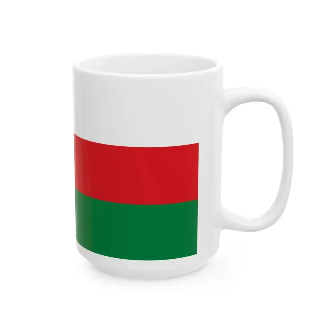 Flag of Oman 2-1 (Oman) White Coffee Mug - Go Mug Yourself