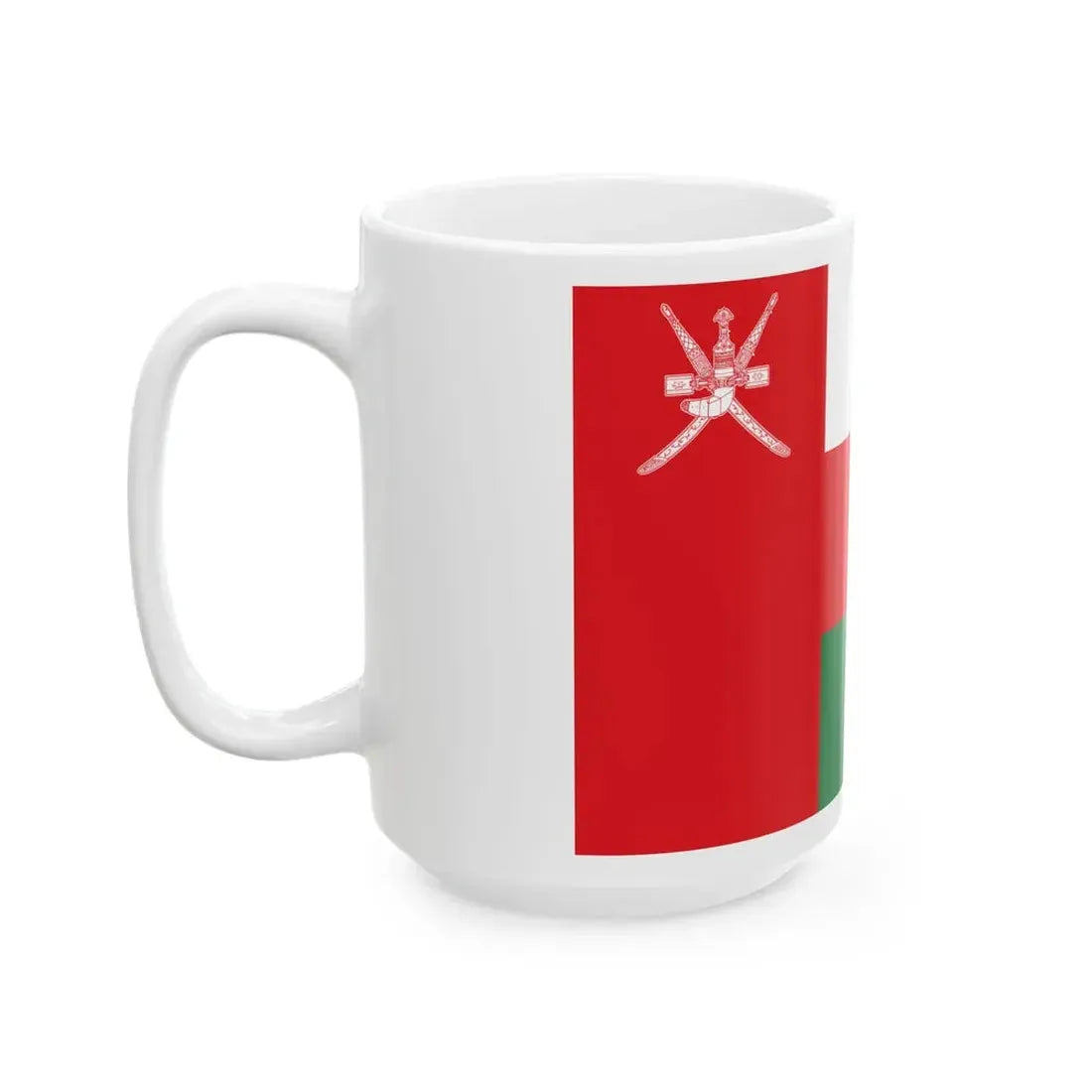 Flag of Oman 3-2 (Oman) White Coffee Mug - Go Mug Yourself