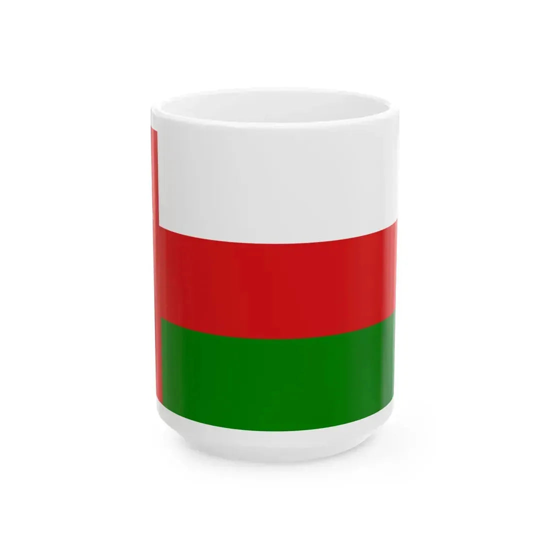 Flag of Oman official (Oman) White Coffee Mug 15oz - Go Mug Yourself