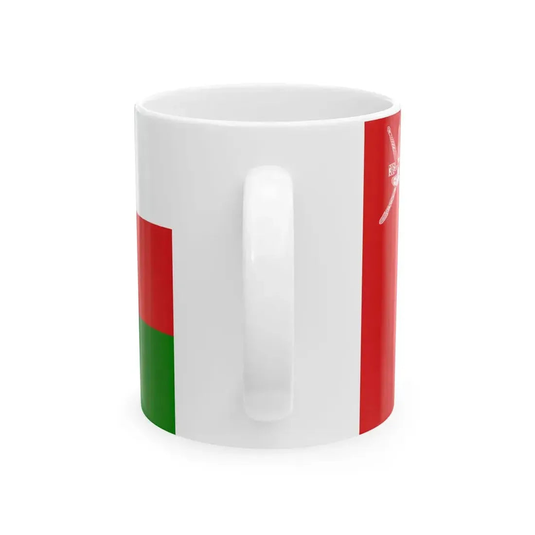 Flag of Oman official (Oman) White Coffee Mug - Go Mug Yourself