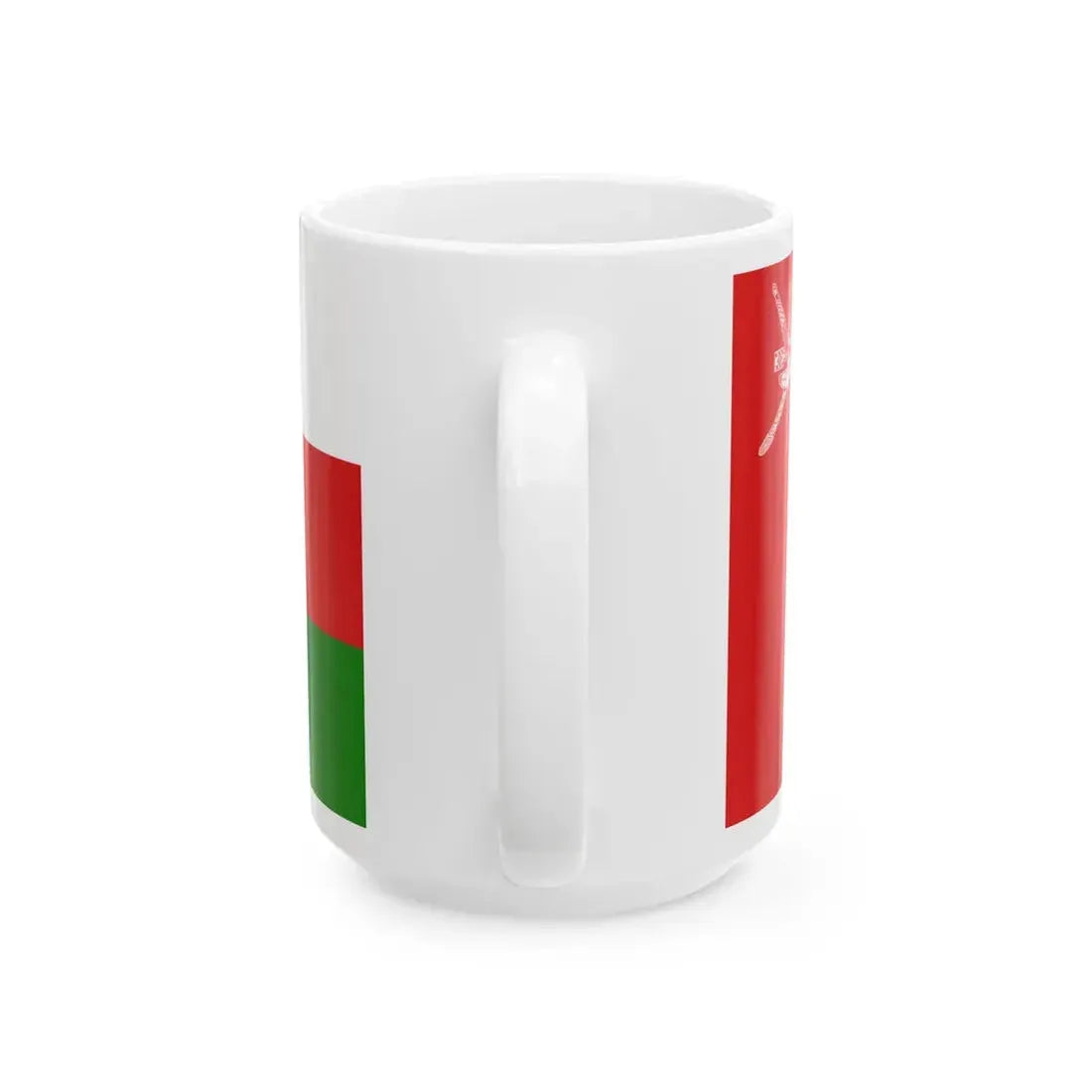 Flag of Oman official (Oman) White Coffee Mug - Go Mug Yourself