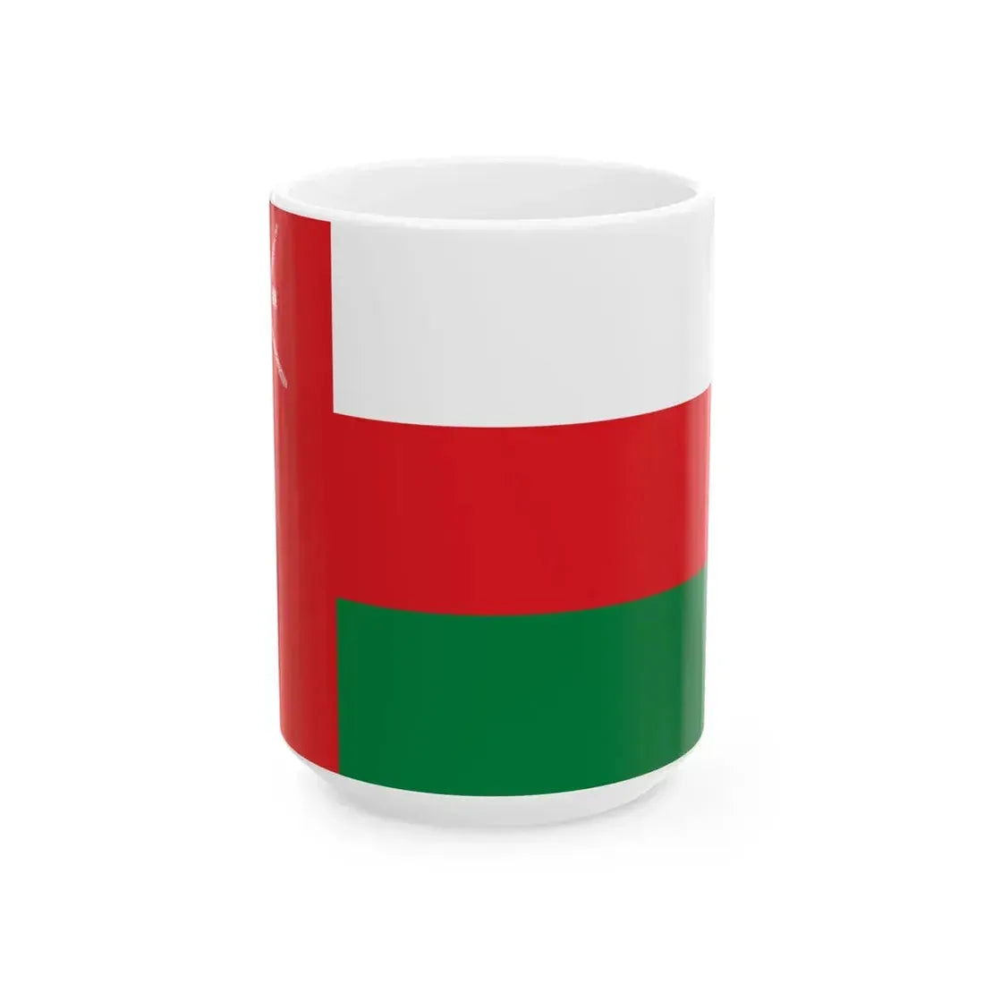 Flag of Oman (Oman) White Coffee Mug 15oz - Go Mug Yourself