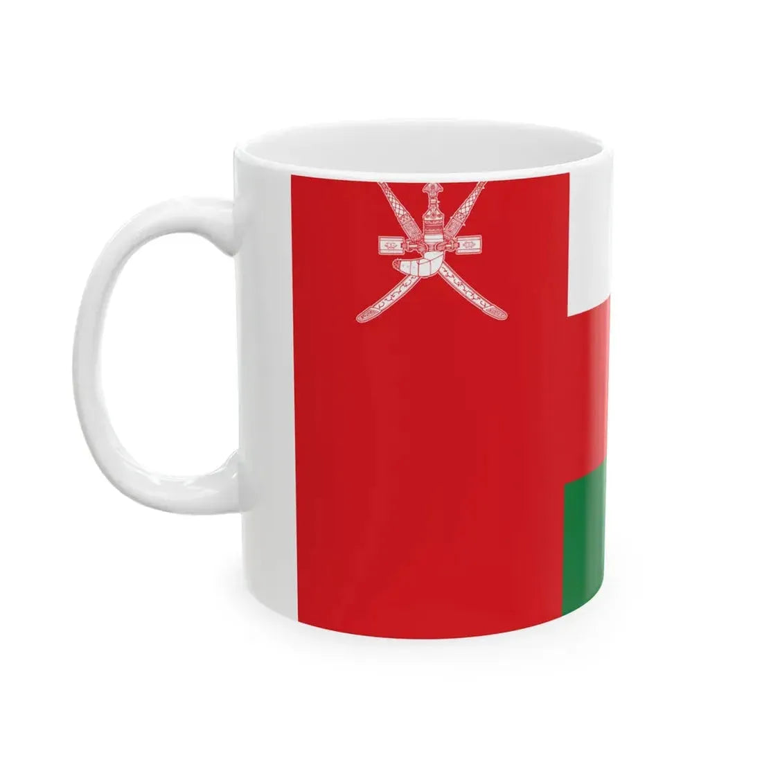 Flag of Oman (Oman) White Coffee Mug - Go Mug Yourself