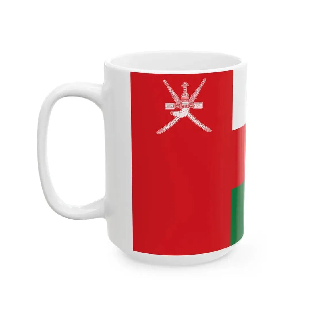Flag of Oman (Oman) White Coffee Mug - Go Mug Yourself