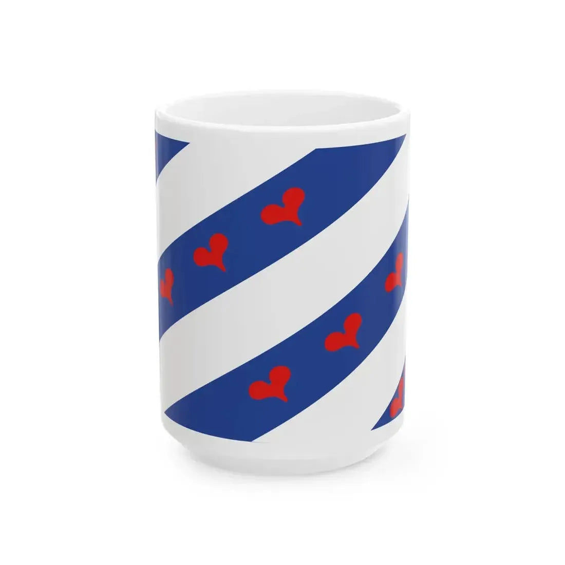 Flag of Ommelanden 1474 - 1555 (Netherlands) White Coffee Mug 15oz - Go Mug Yourself