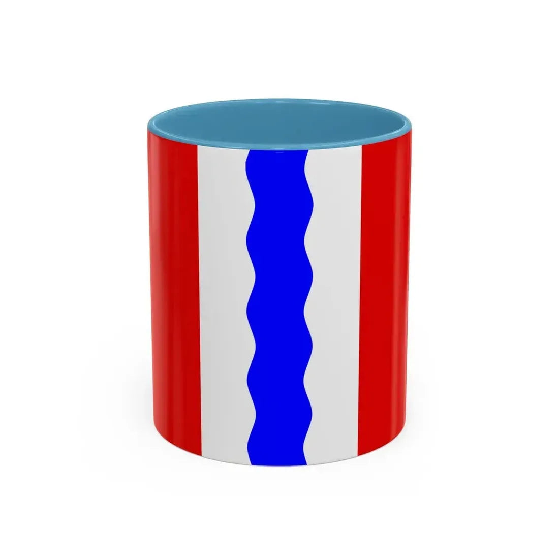 Flag of Omsk Oblast Russia - Accent Coffee Mug 11oz Light Blue - Go Mug Yourself