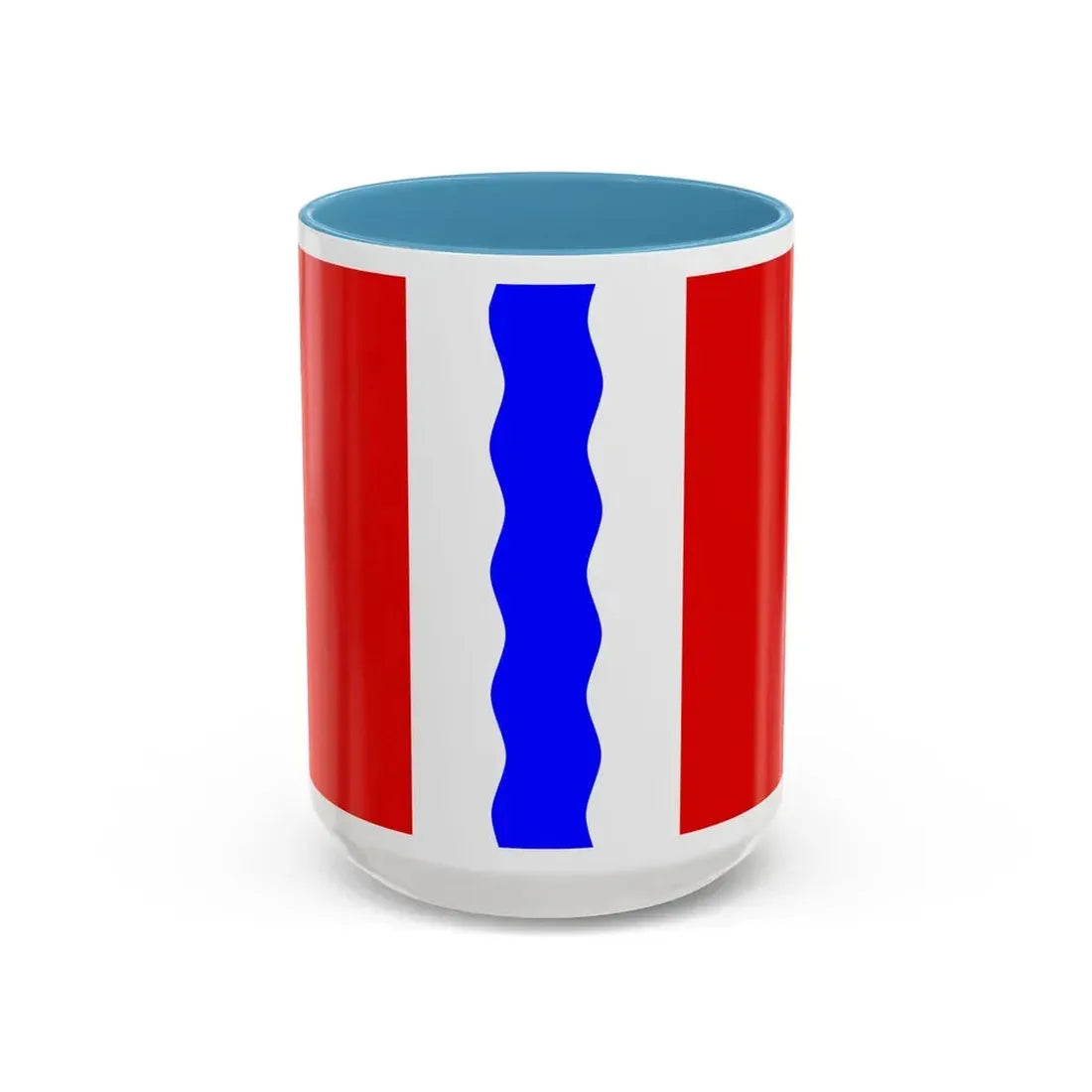 Flag of Omsk Oblast Russia - Accent Coffee Mug 15oz Light Blue - Go Mug Yourself