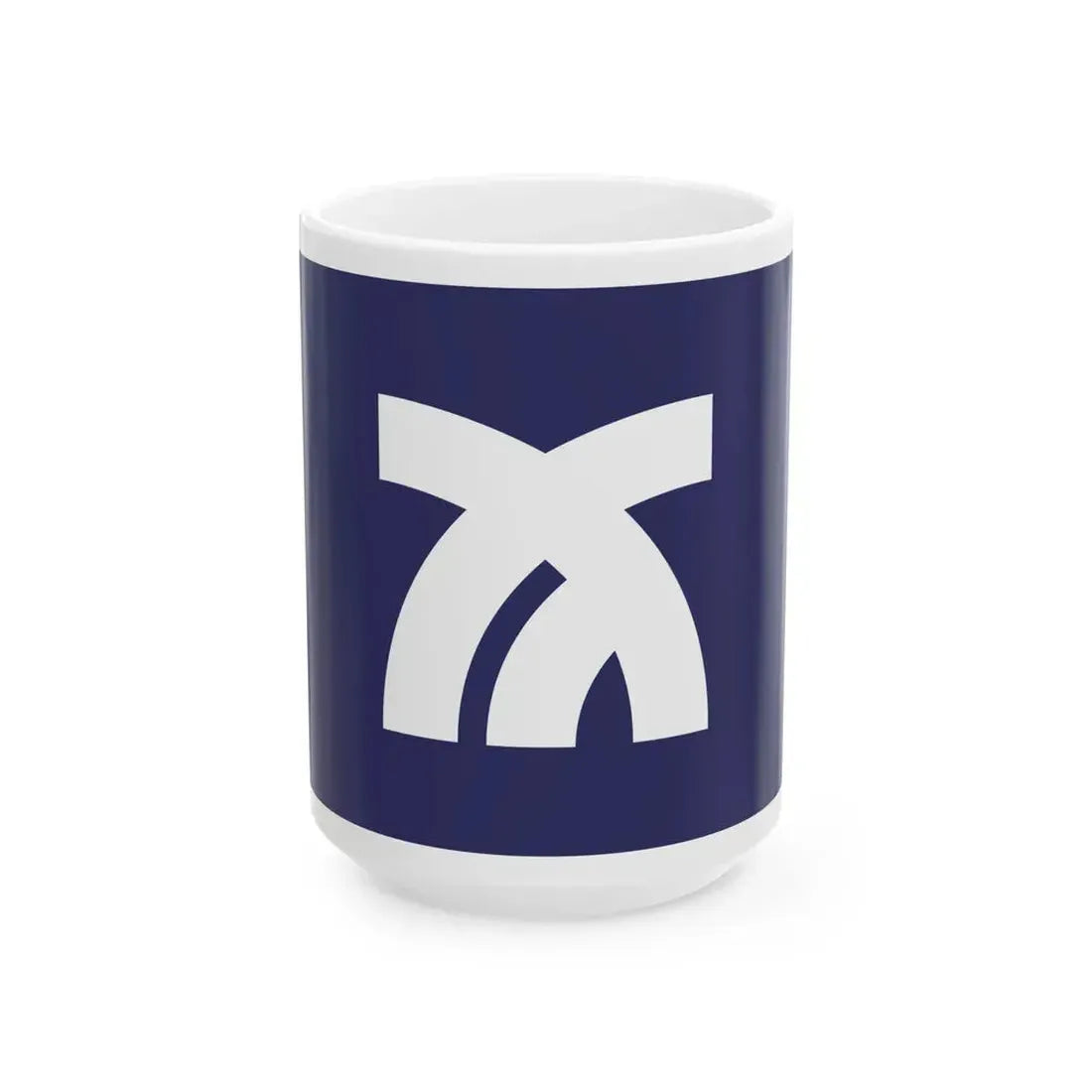 Flag of Onga Fukuoka (Japan) White Coffee Mug 15oz - Go Mug Yourself