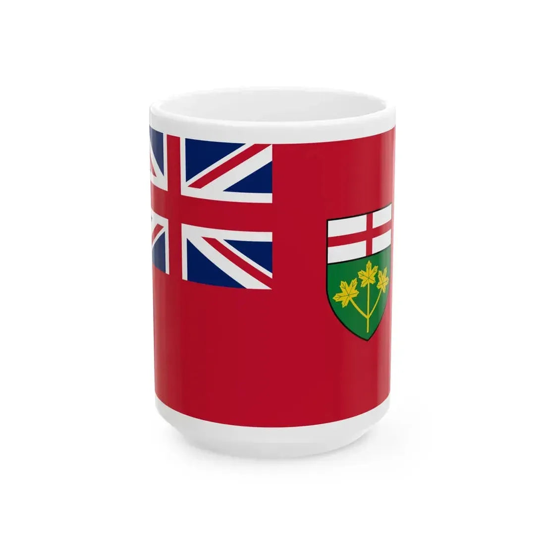 Flag of Ontario 3-2 (Canada) White Coffee Mug 15oz - Go Mug Yourself