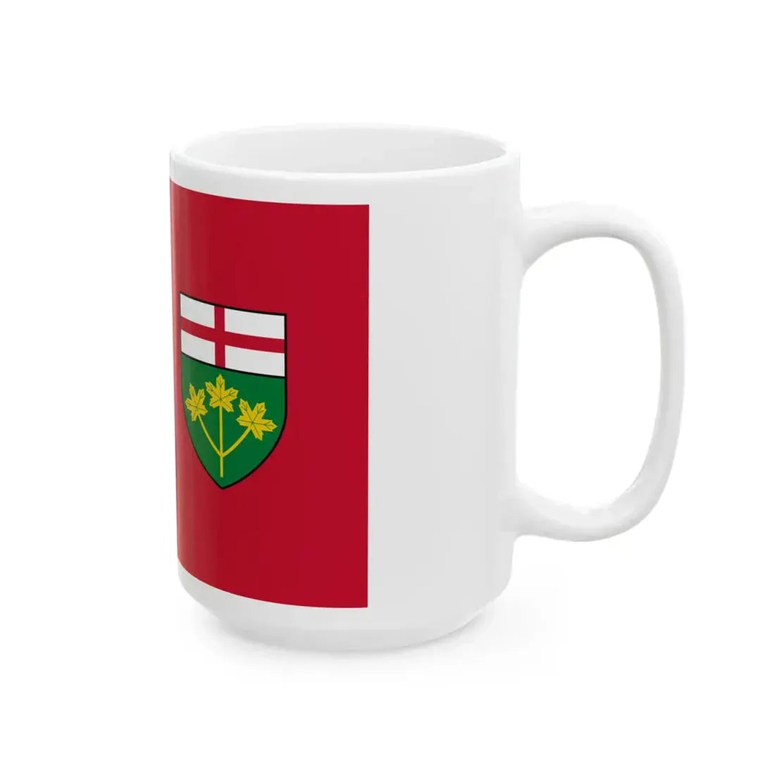 Flag of Ontario 3-2 (Canada) White Coffee Mug - Go Mug Yourself