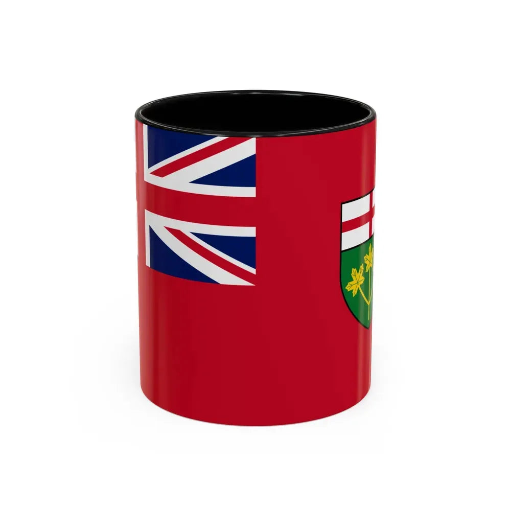 Flag of Ontario Canada - Accent Coffee Mug 11oz Black - Go Mug Yourself