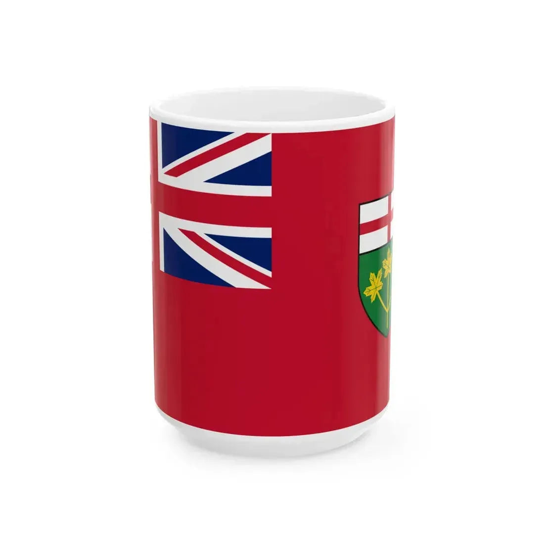 Flag of Ontario (Canada) White Coffee Mug 15oz - Go Mug Yourself
