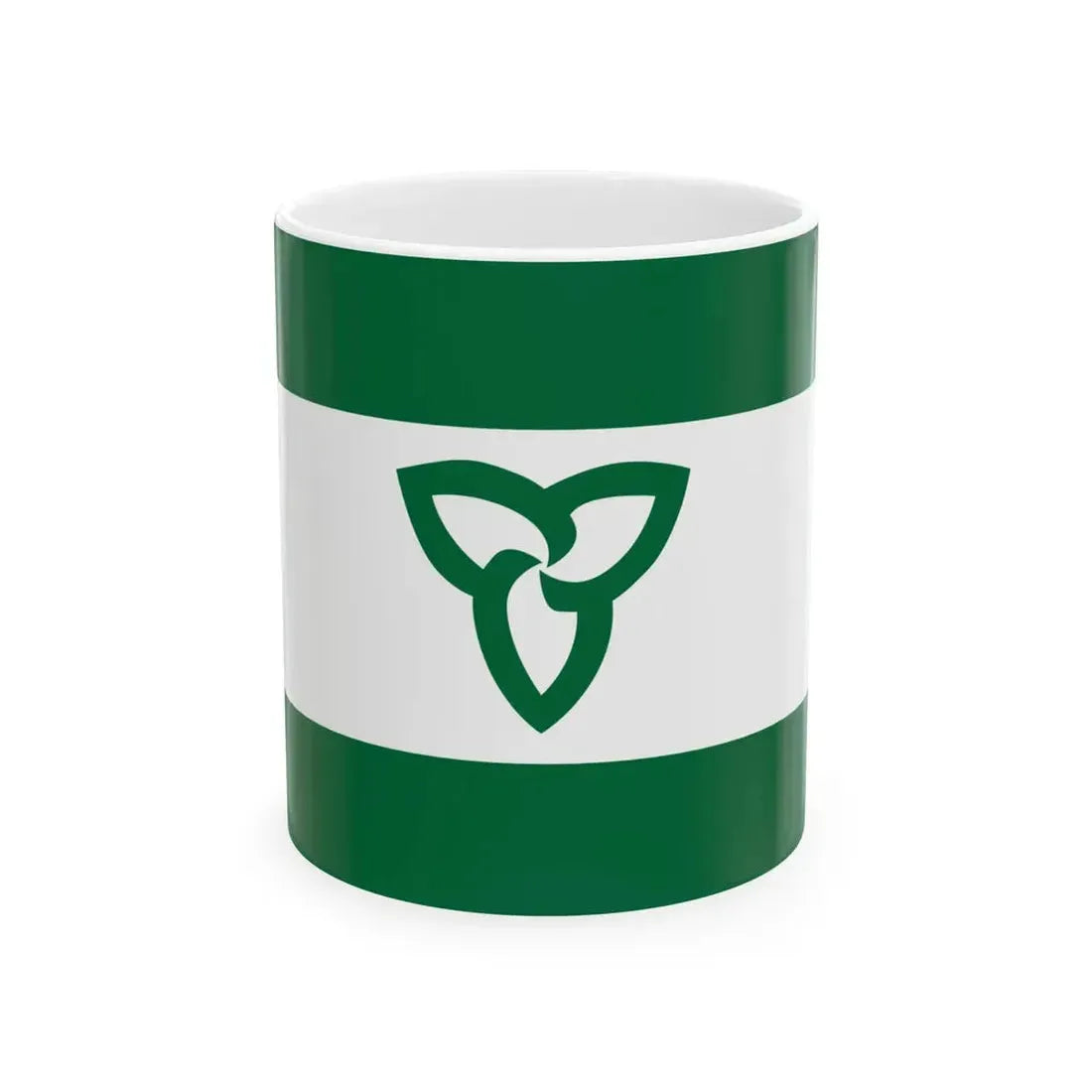 Flag of Ontario Green Ensign (Canada) White Coffee Mug 11oz - Go Mug Yourself