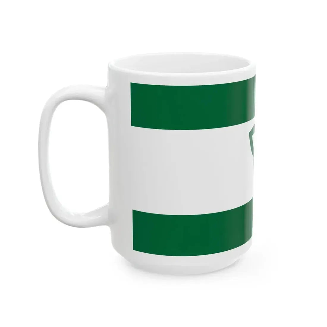 Flag of Ontario Green Ensign (Canada) White Coffee Mug - Go Mug Yourself