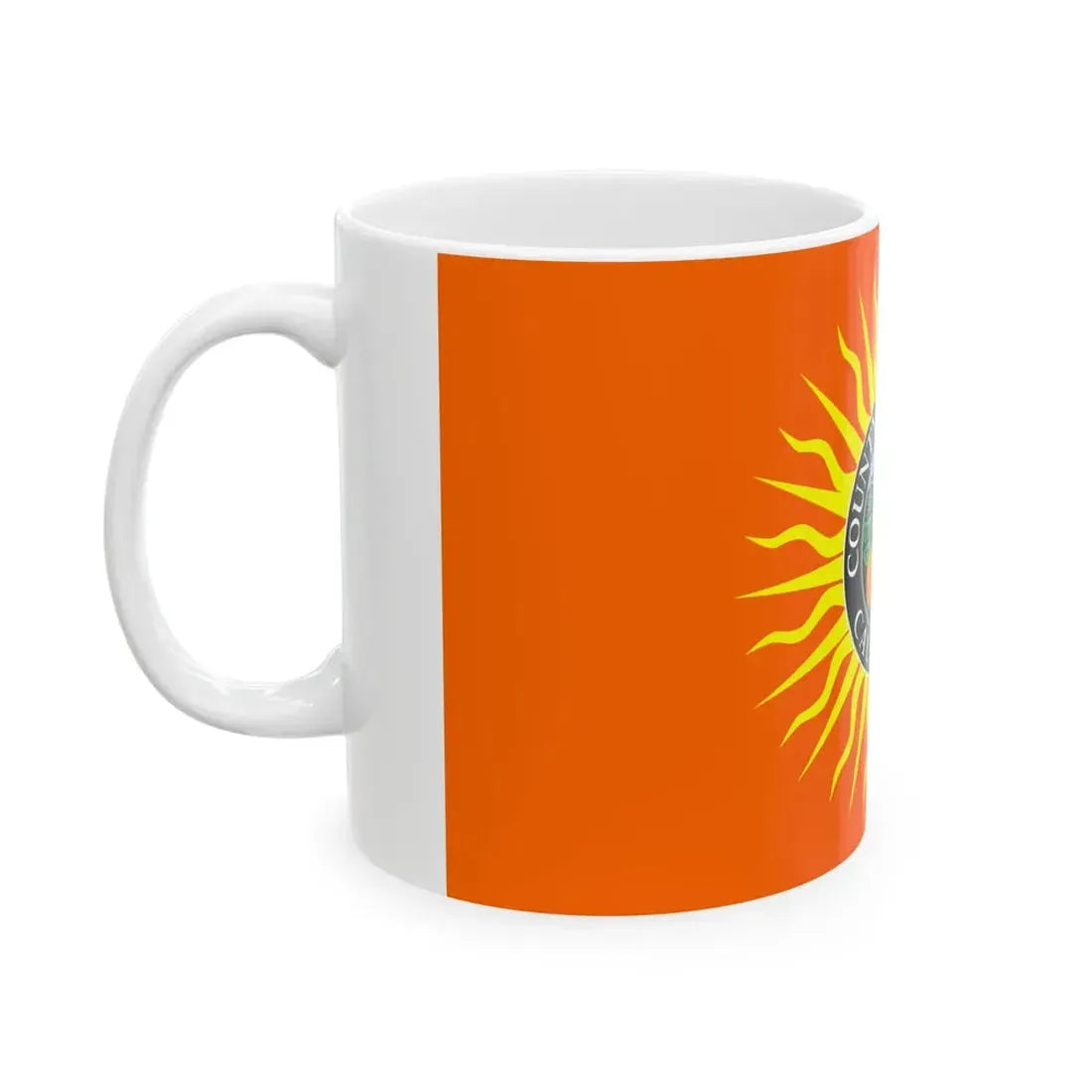 Flag of Orange County California (United States) White Coffee Mug - Go Mug Yourself