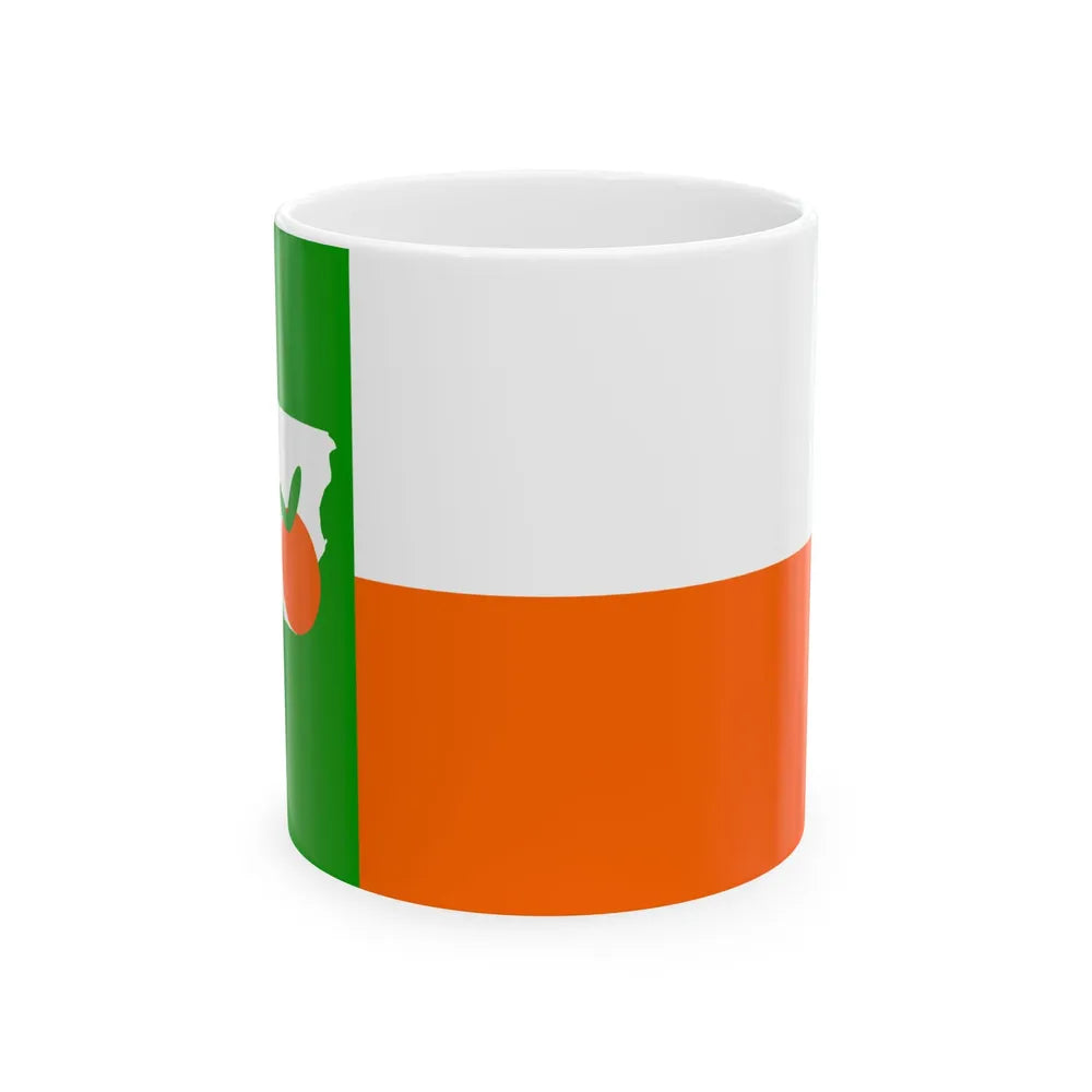 Flag of Orange County Texas (United States) White Coffee Mug 11oz - Go Mug Yourself