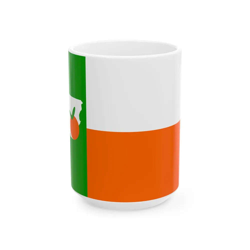 Flag of Orange County Texas (United States) White Coffee Mug 15oz - Go Mug Yourself