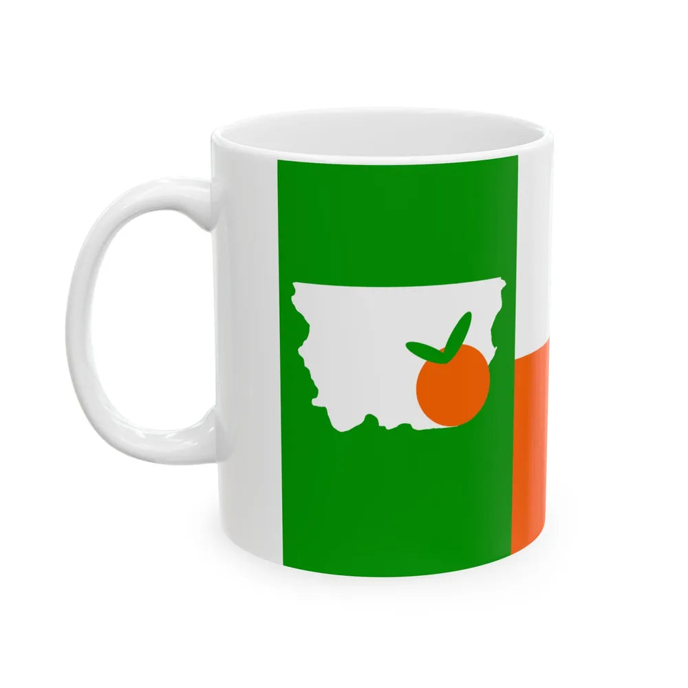 Flag of Orange County Texas (United States) White Coffee Mug - Go Mug Yourself