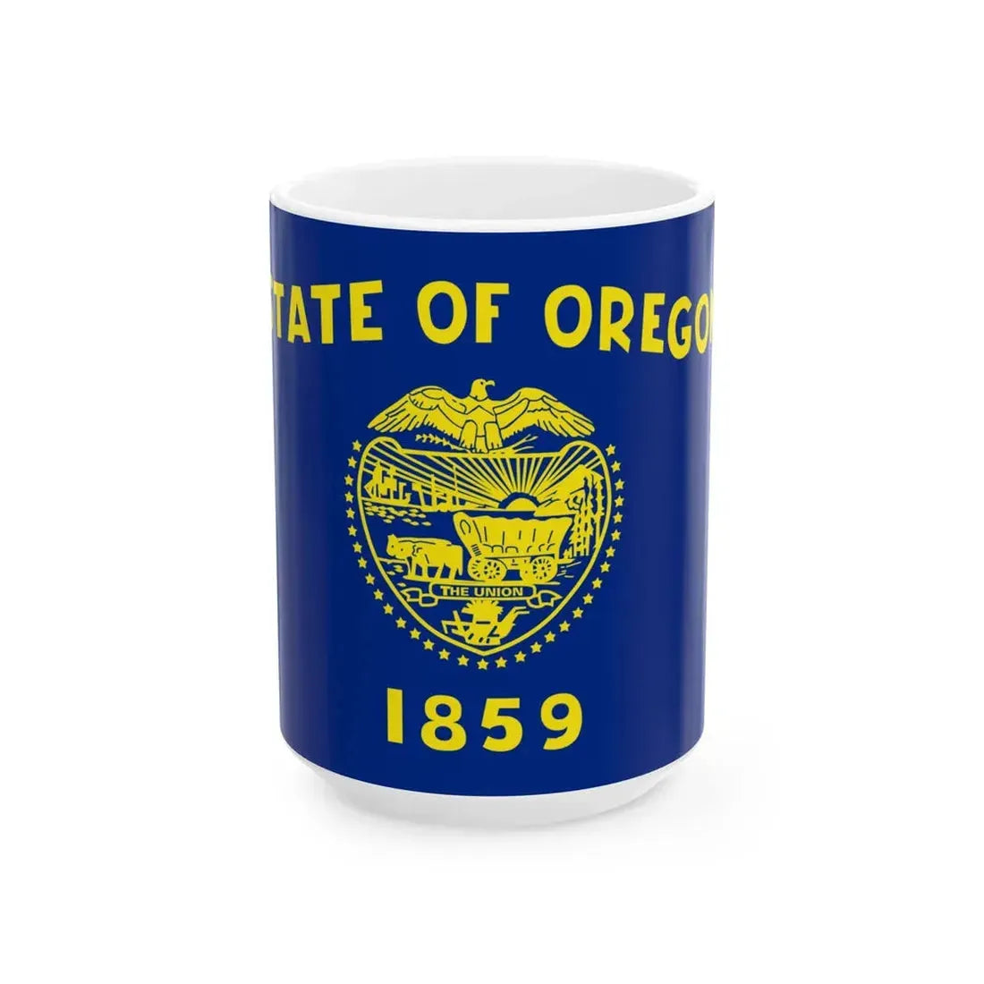 Flag of Oregon 3-2 (United States) White Coffee Mug 15oz - Go Mug Yourself