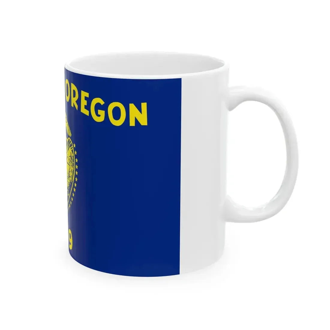 Flag of Oregon 3-2 (United States) White Coffee Mug - Go Mug Yourself