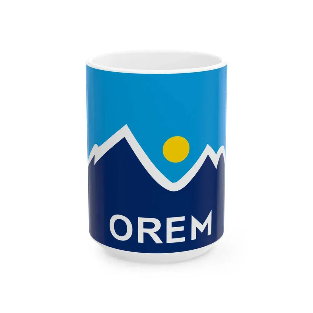 Flag of Orem Utah (United States) White Coffee Mug 15oz - Go Mug Yourself