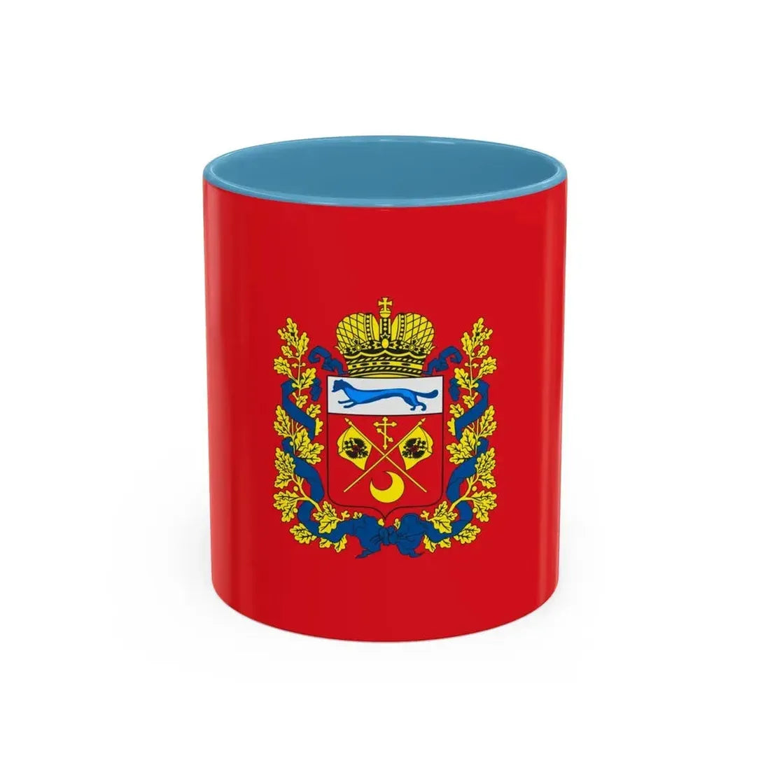 Flag of Orenburg Oblast Russia - Accent Coffee Mug 11oz Light Blue - Go Mug Yourself