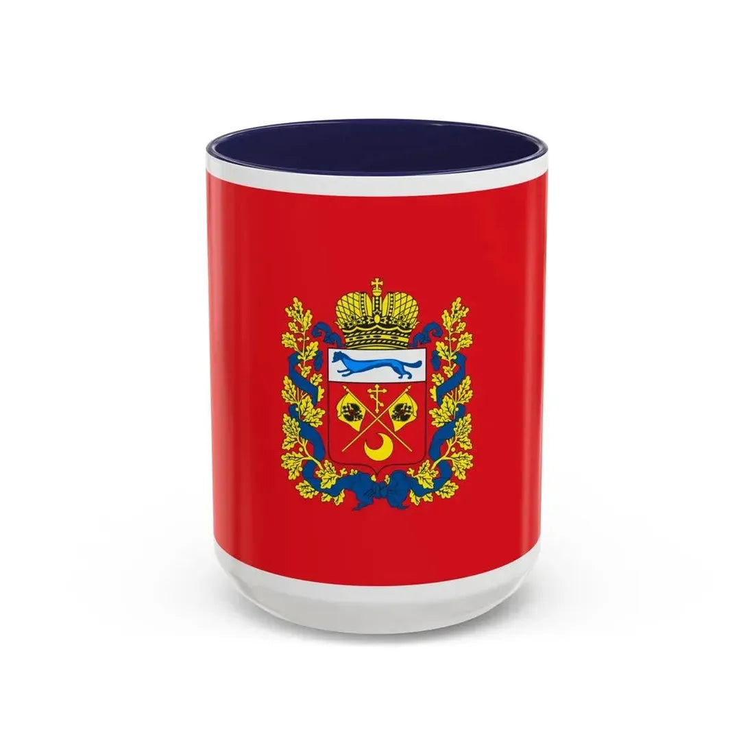 Flag of Orenburg Oblast Russia - Accent Coffee Mug 15oz Navy - Go Mug Yourself