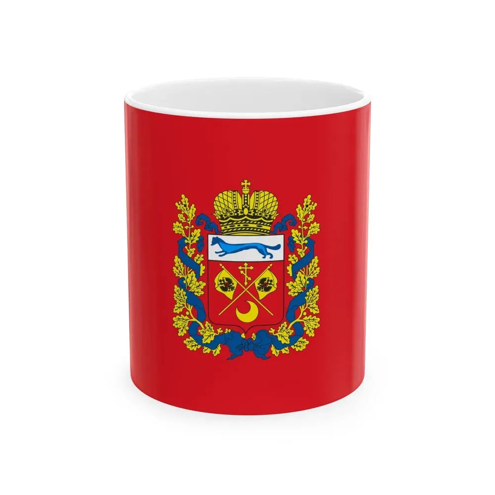 Flag of Orenburg Oblast Russia - White Coffee Mug 11oz - Go Mug Yourself