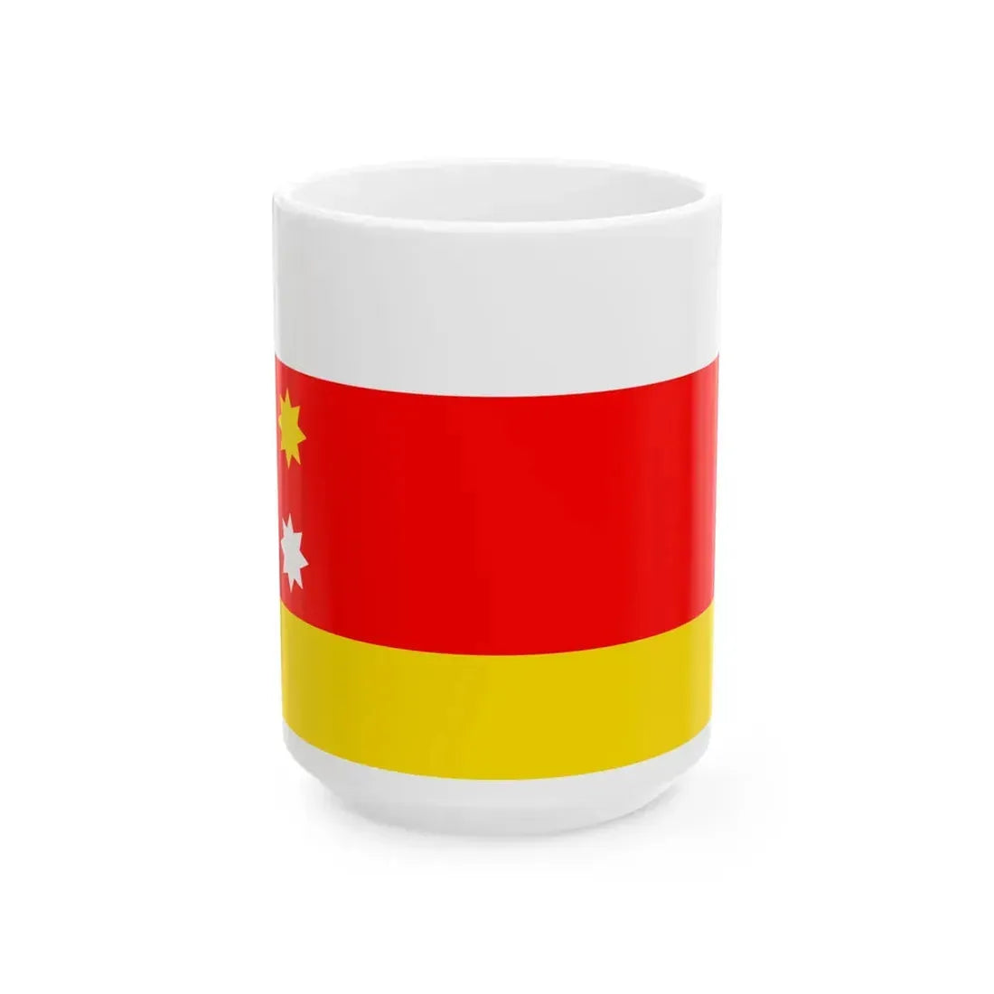 Flag of Orhei (Moldova) White Coffee Mug 15oz - Go Mug Yourself