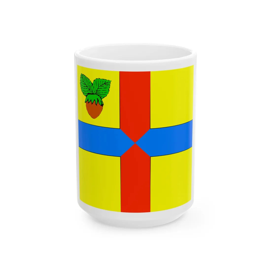 Flag of Orikhiv (Ukraine) White Coffee Mug 15oz - Go Mug Yourself