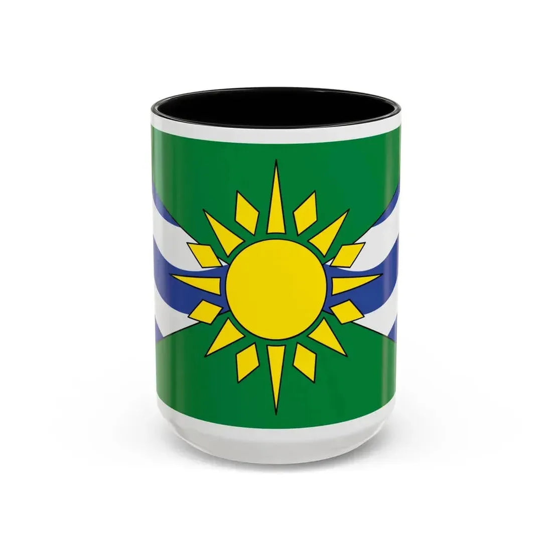 Flag of Orillia Ontario Canada - Accent Coffee Mug 15oz Black - Go Mug Yourself