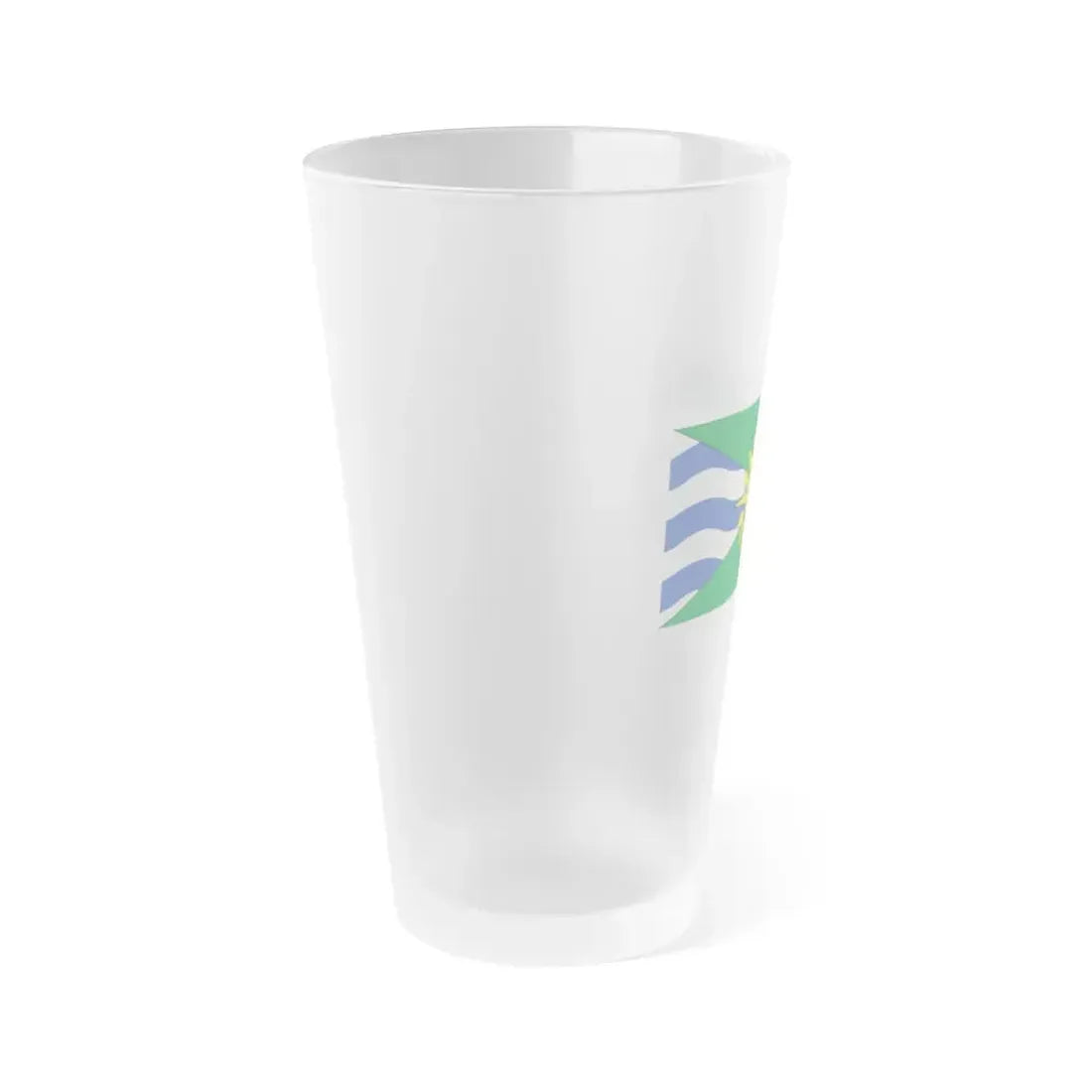 Flag of Orillia Ontario Canada - Frosted Pint Glass 16oz - Go Mug Yourself
