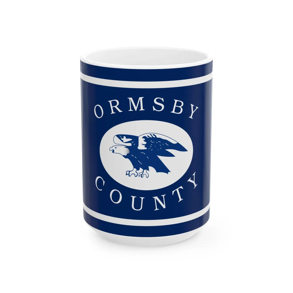 Flag of Ormsby County Nevada 1964-1969 (United States) White Coffee Mug 15oz - Go Mug Yourself