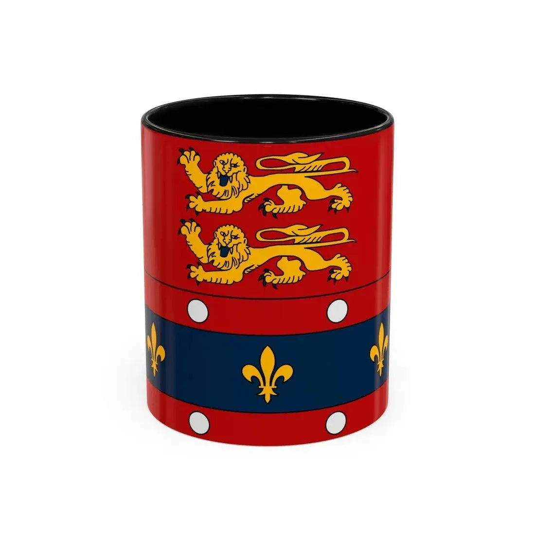 Flag of Orne France 2 - Accent Coffee Mug 11oz Black - Go Mug Yourself