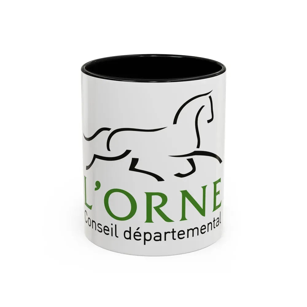 Flag of Orne France - Accent Coffee Mug 11oz Black - Go Mug Yourself