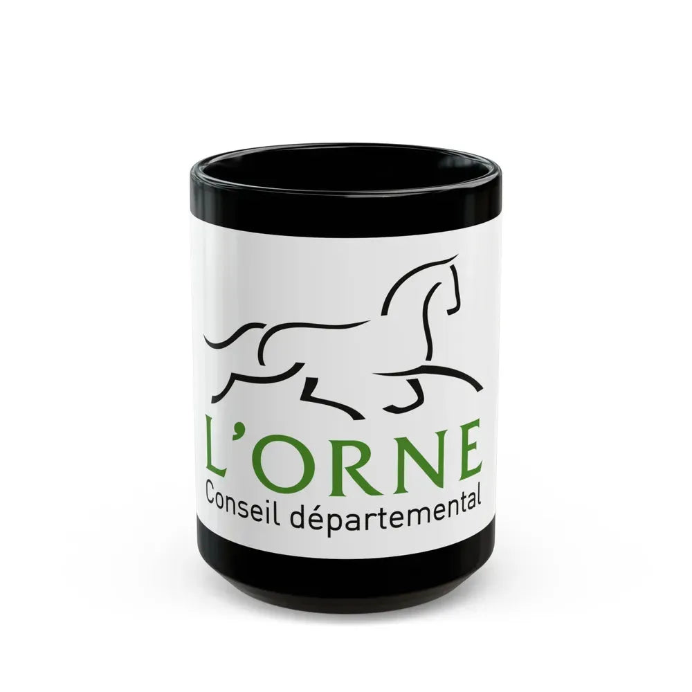 Flag of Orne France - Black Coffee Mug 15oz - Go Mug Yourself