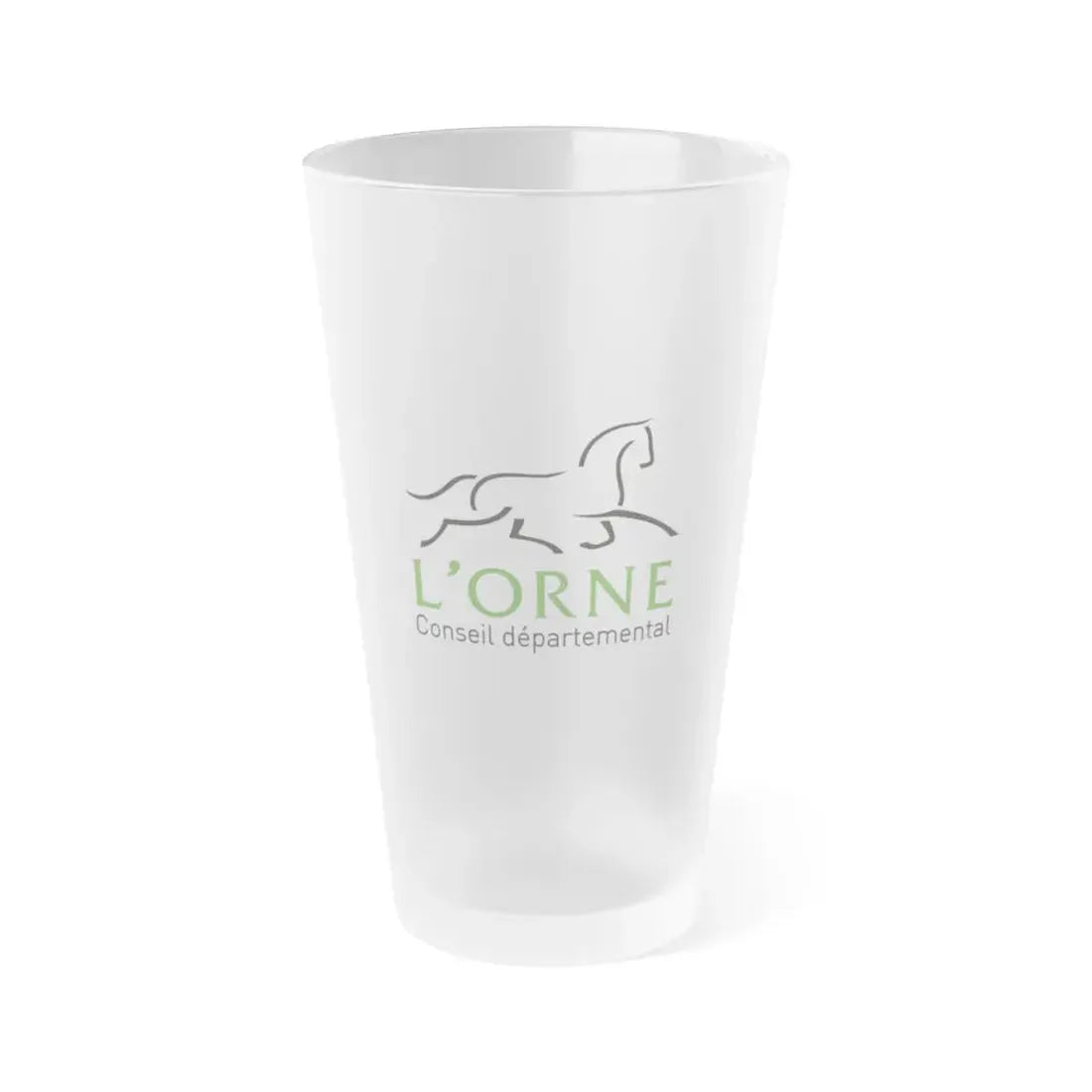 Flag of Orne France - Frosted Pint Glass 16oz 16oz Frosted - Go Mug Yourself