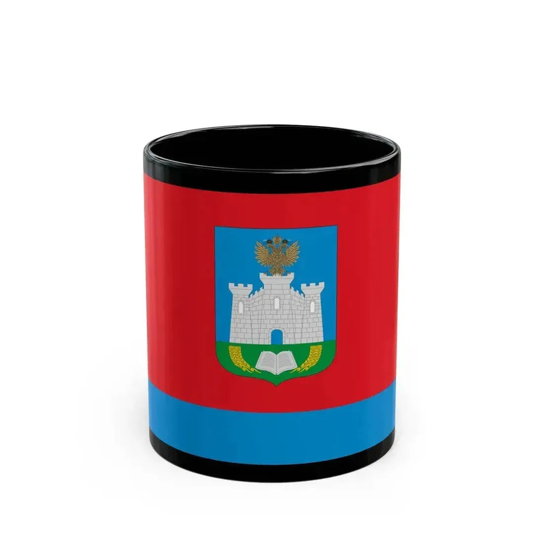 Flag of Oryol Oblast Russia - Black Coffee Mug 11oz - Go Mug Yourself